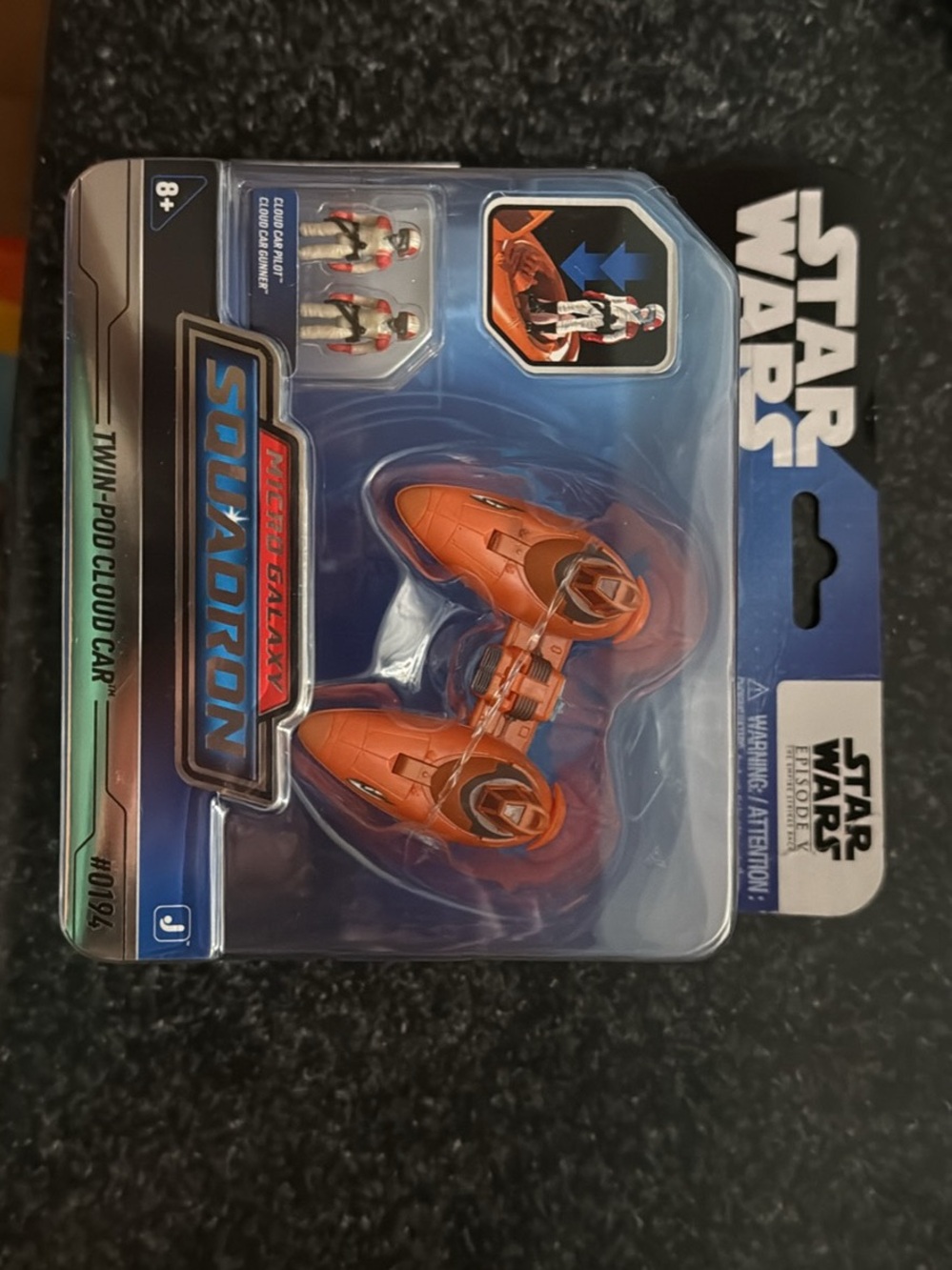 Star Wars Orange Twin-Pod Cloud Car - Micro Galaxy Squadron